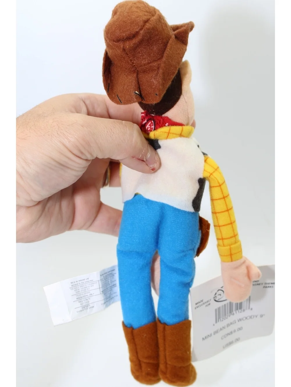 VTG 1995 Disney Parks Pixar Toy Story Mini Bean Bag Sheriff Woody Plush 9